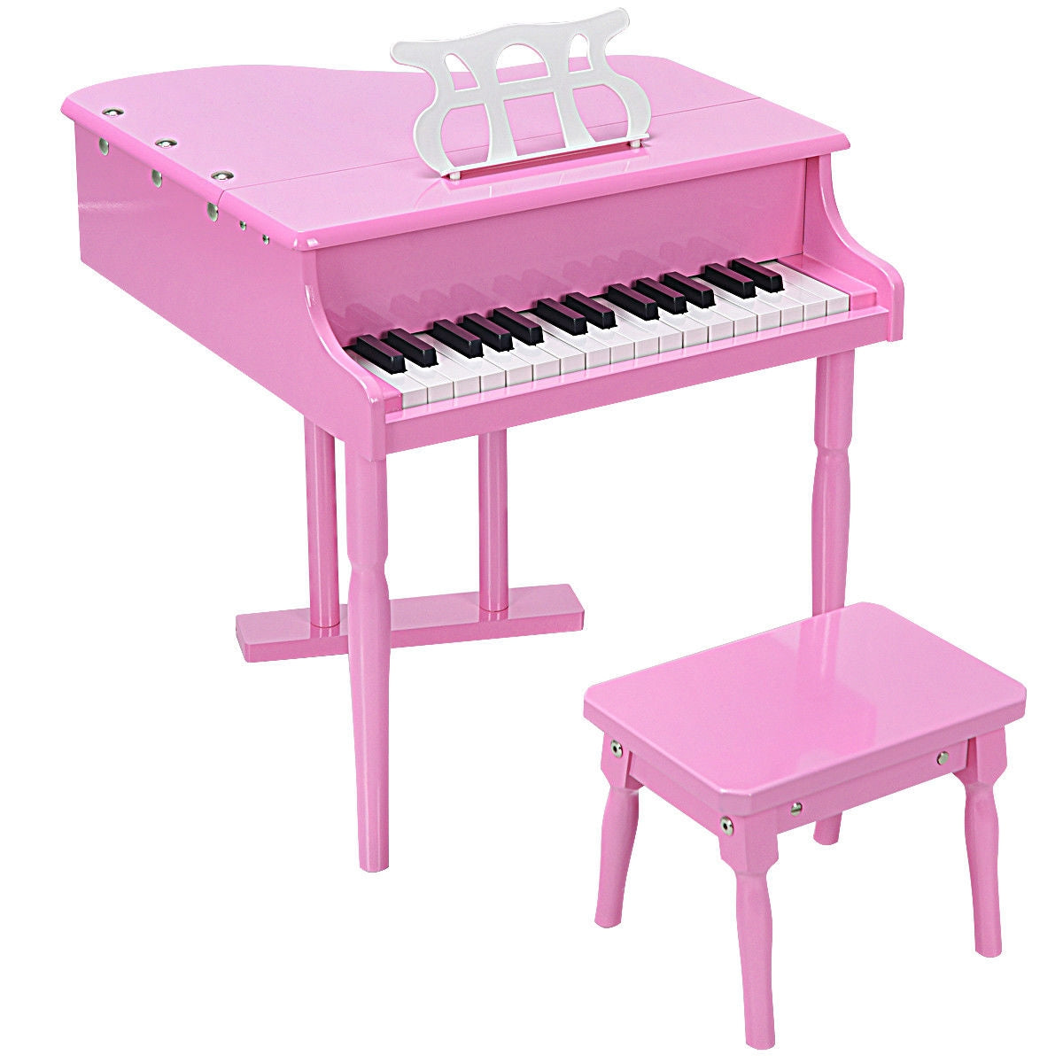 30-Key Children Mini Grand Piano With Bench, Pink Musical Toys at Gallery Canada