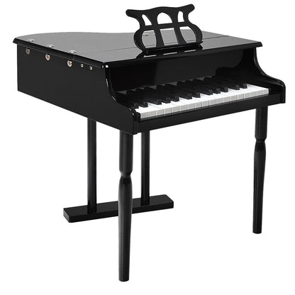 30-Key Children Mini Grand Piano With Bench, Black Musical Toys at Gallery Canada