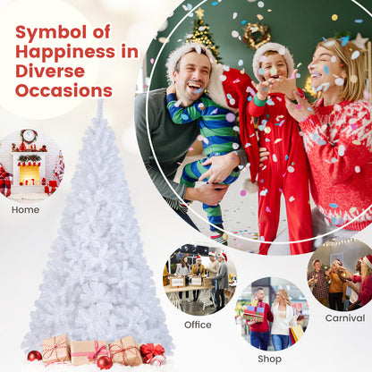 8 ft Christmas Tree, Solid Metal Stand, White Christmas Tree at Gallery Canada