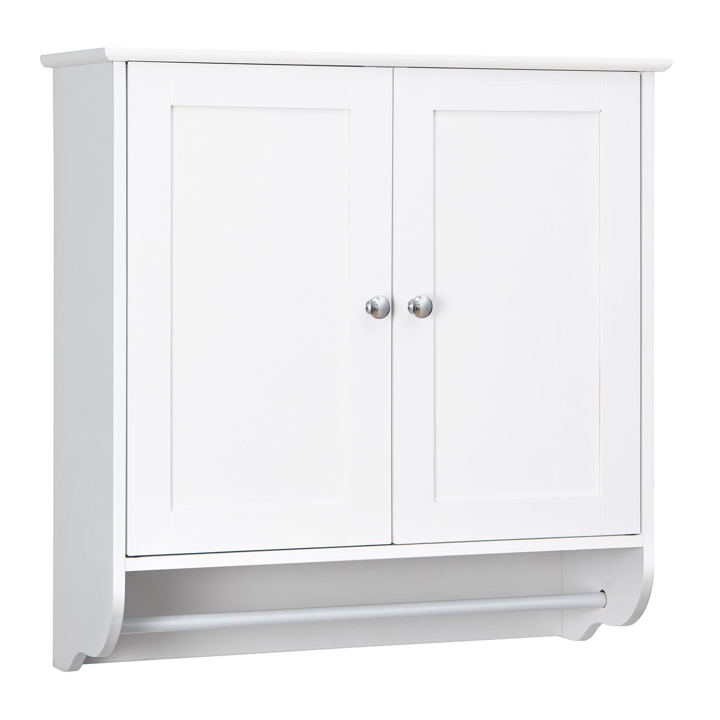 Wall Mounted Bathroom Medicine Cabinet With Towel Bar, White Wall Cabinets White at Gallery Canada