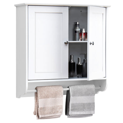 Wall Mounted Bathroom Medicine Cabinet With Towel Bar, White Wall Cabinets at Gallery Canada