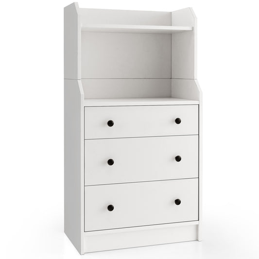 Modern Storage Dresser, Anti-toppling Device, White Dressers & Chests White at Gallery Canada