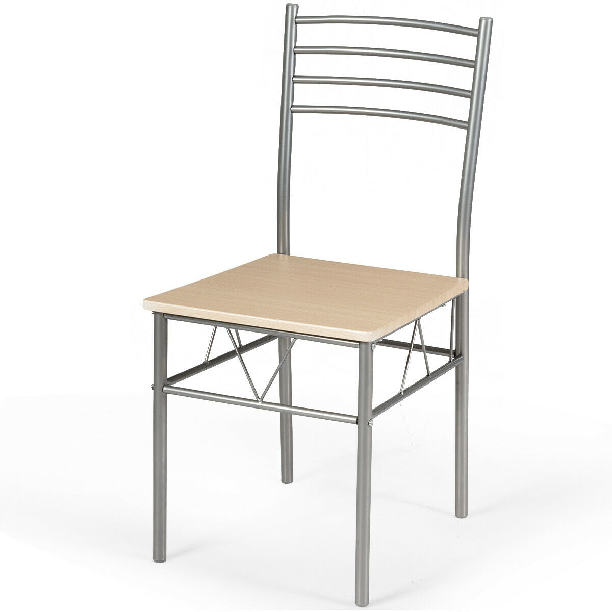 5 Piece Dining Set, Glass Table And 4 Chairs, Natural Dining Room Sets at Gallery Canada