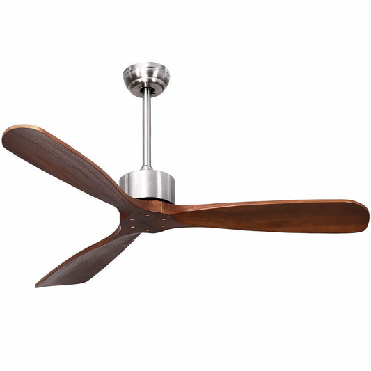 52 Inch Ceiling Fan, Brushed Nickel Finish, Remote Control Fans Options at Gallery Canada