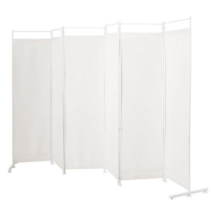 6-Panel Folding Privacy Screen, White Room Dividers White at Gallery Canada