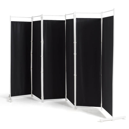 6-Panel Folding Privacy Screen, Black Room Dividers at Gallery Canada