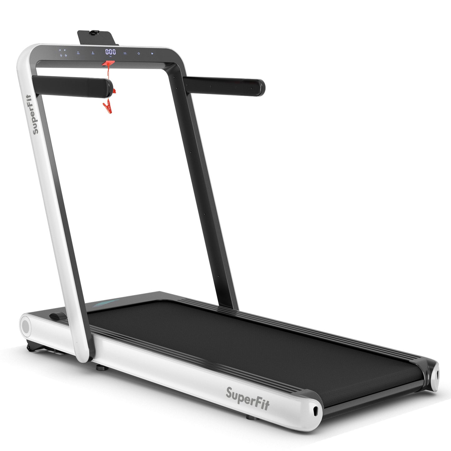 4.75HP 2 In 1 Folding Treadmill, Remote APP Control, White Treadmills White at Gallery Canada