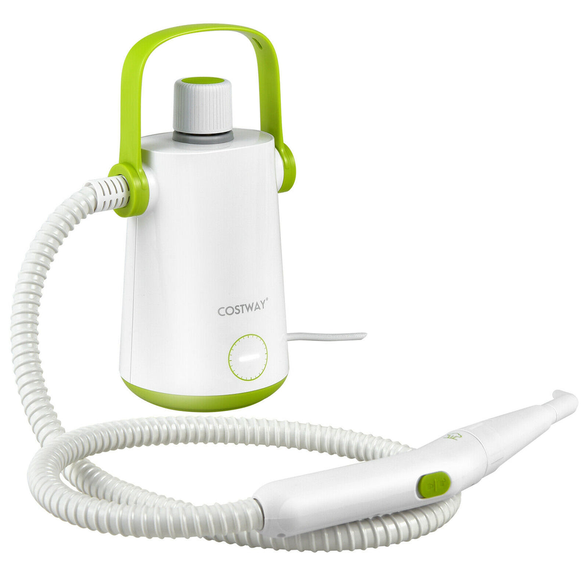 1000W Portable Hand-Held Steam Cleaner, 10 Accessories, Green Vacuums & Cleaners Green at Gallery Canada