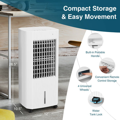 3-In-1 Evaporative Air Cooler, 3 Modes, White Air Coolers at Gallery Canada
