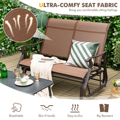 2-Person Patio Glider Bench, Brown Patio Rocking Chairs & Gliders at Gallery Canada