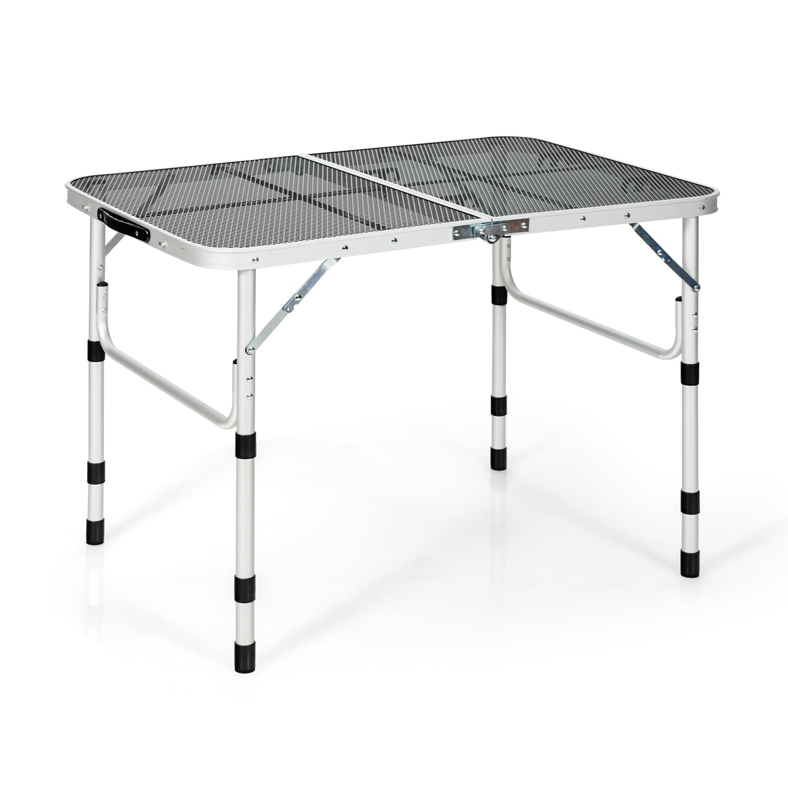 Folding Grill Table, Lightweight Aluminum, Silver Camping Furniture at Gallery Canada