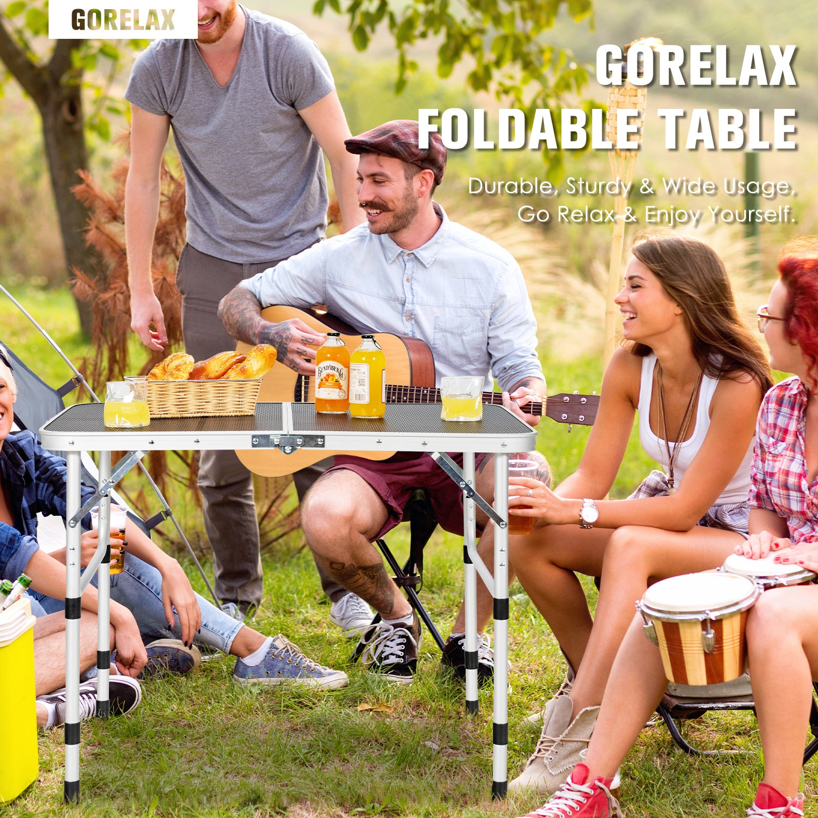 Folding Grill Table, Lightweight Aluminum, Silver Camping Furniture at Gallery Canada