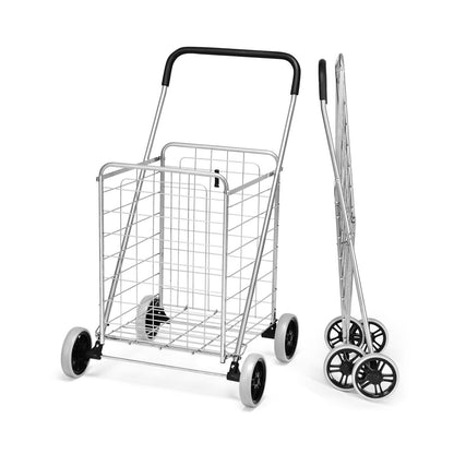 Portable Folding Shopping Cart, Silver Kitchen Tools at Gallery Canada