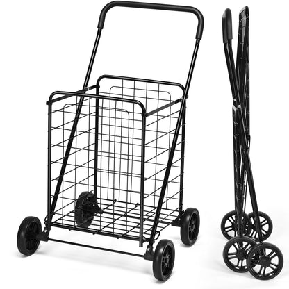 Portable Folding Shopping Cart, Black Kitchen Tools at Gallery Canada