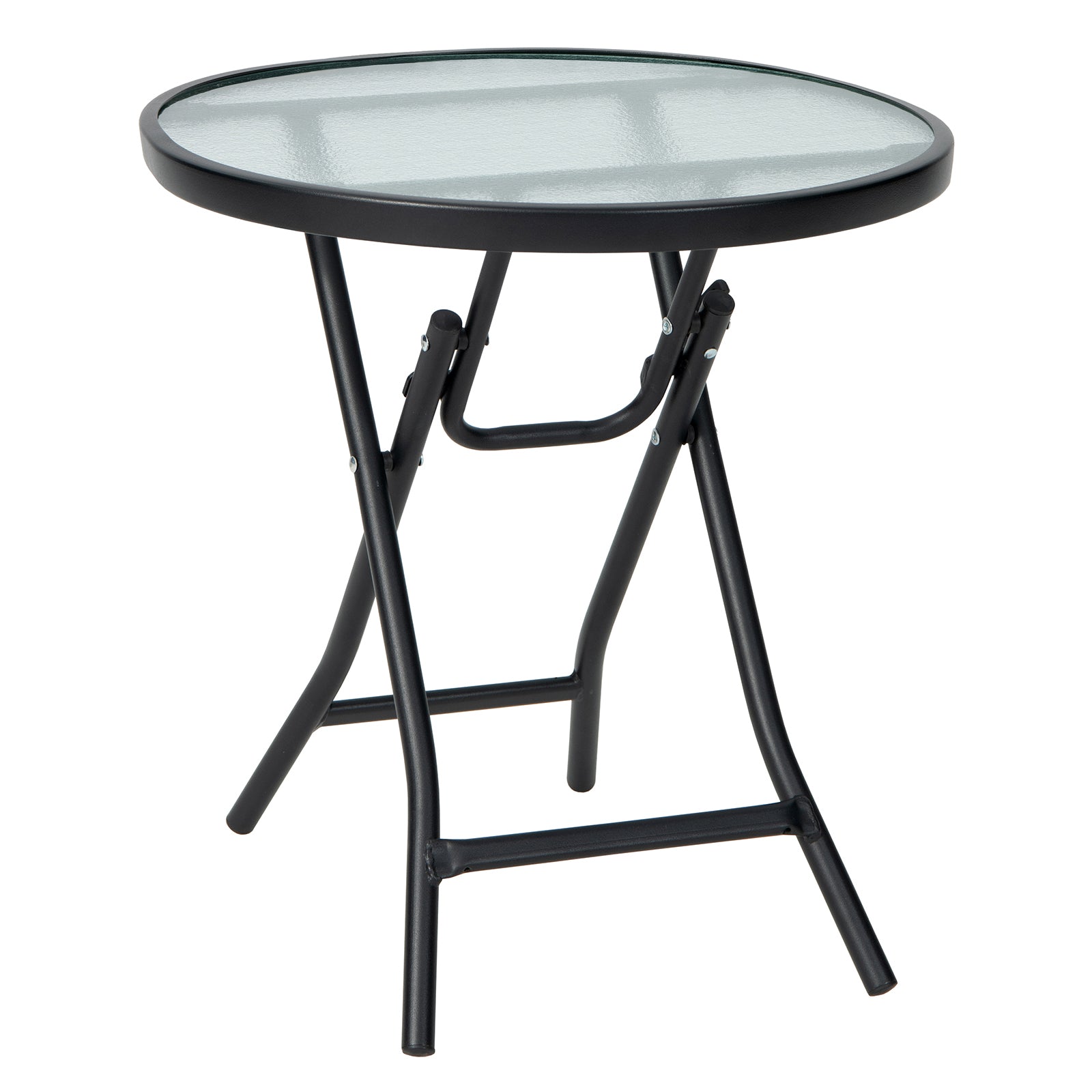 Patio Side Table, Tempered Glass Tabletop, Black Patio Coffee Tables at Gallery Canada
