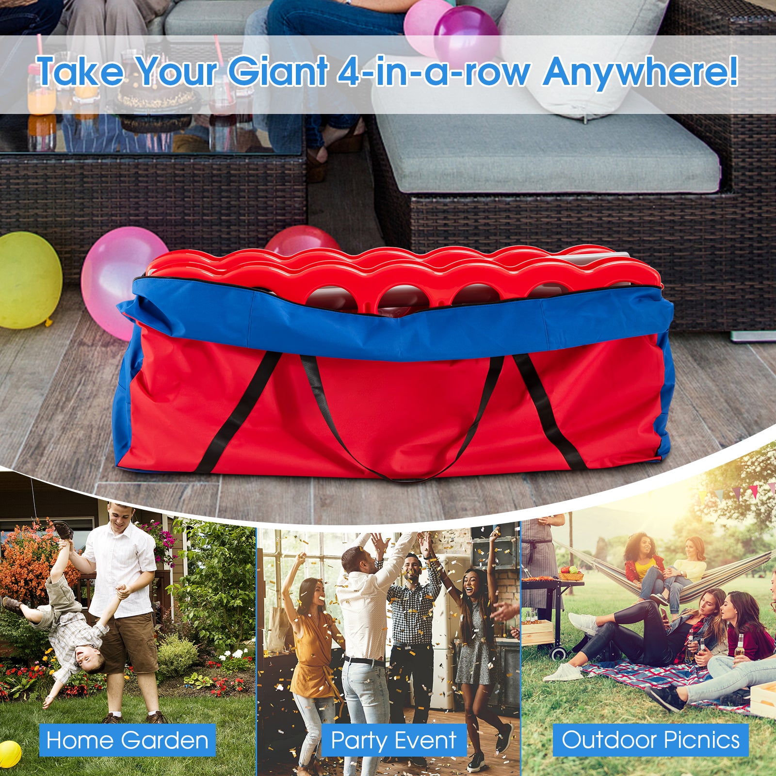 Jumbo 4-To-Score Game Storage Bag, Blue Lawn Games at Gallery Canada
