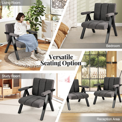 Oversized Accent Chair, Metal Frame, Gray Accent Chairs at Gallery Canada