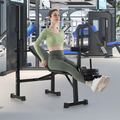 Adjustable Weight Bench, Barbell Rack Set, Weight Plate Post, Black Benches Racks & Bars at Gallery Canada