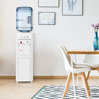 5 Gallon Hot And Cold Water Cooler Dispenser, Child Safety Lock, White Water Dispensers at Gallery Canada