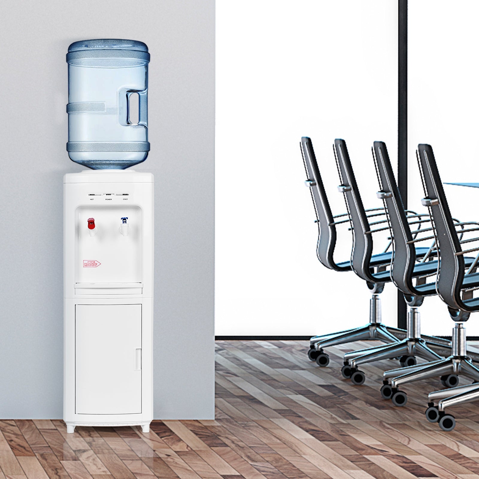 5 Gallon Hot And Cold Water Cooler Dispenser, Child Safety Lock, White Water Dispensers at Gallery Canada
