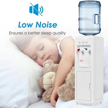 5 Gallon Hot And Cold Water Cooler Dispenser, Child Safety Lock, White Water Dispensers at Gallery Canada