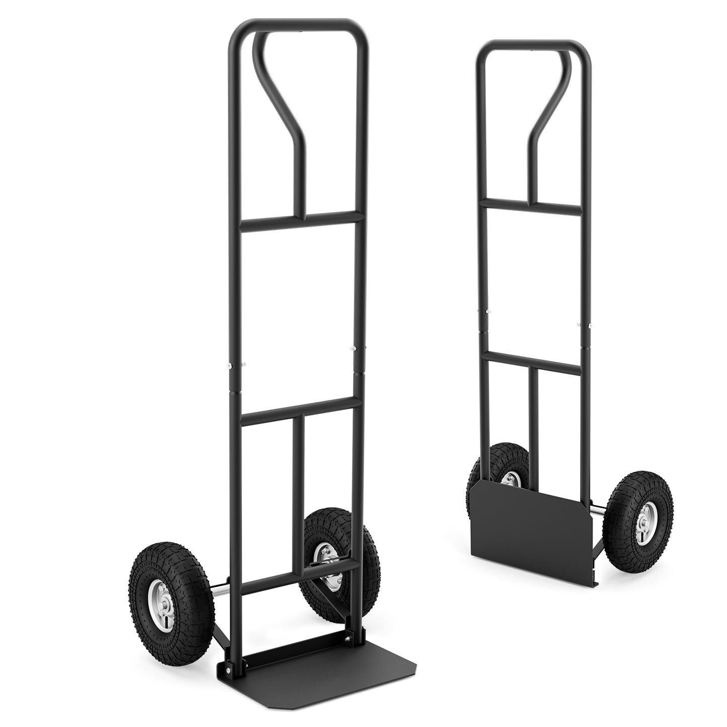 P-Handle Hand Truck, Foldable Load Plate, Black Garages at Gallery Canada