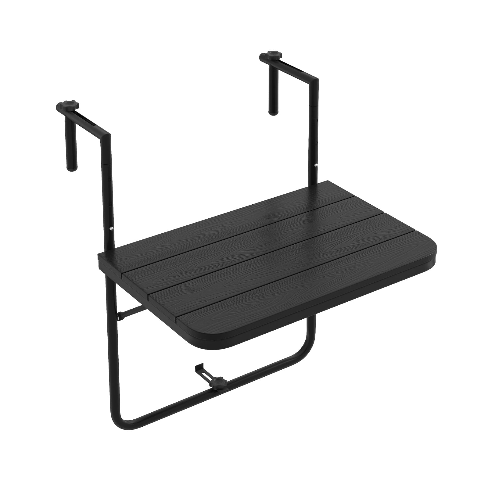 Folding Hanging Table, 3-Level Adjustable Height, Black Patio Tables at Gallery Canada