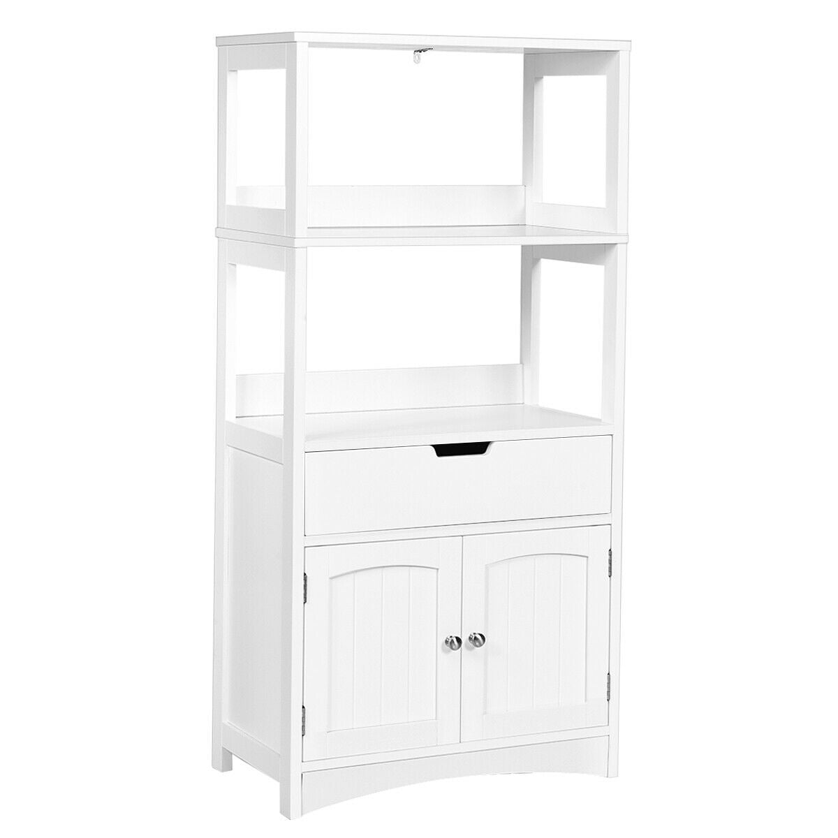 Bathroom Storage Cabinet With Shelf, Drawer, White Floor Cabinets White at Gallery Canada