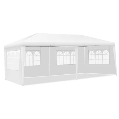 10 x 20 Feet Outdoor Canopy Tent, Removable Walls, Carry Bag, White Canopies at Gallery Canada