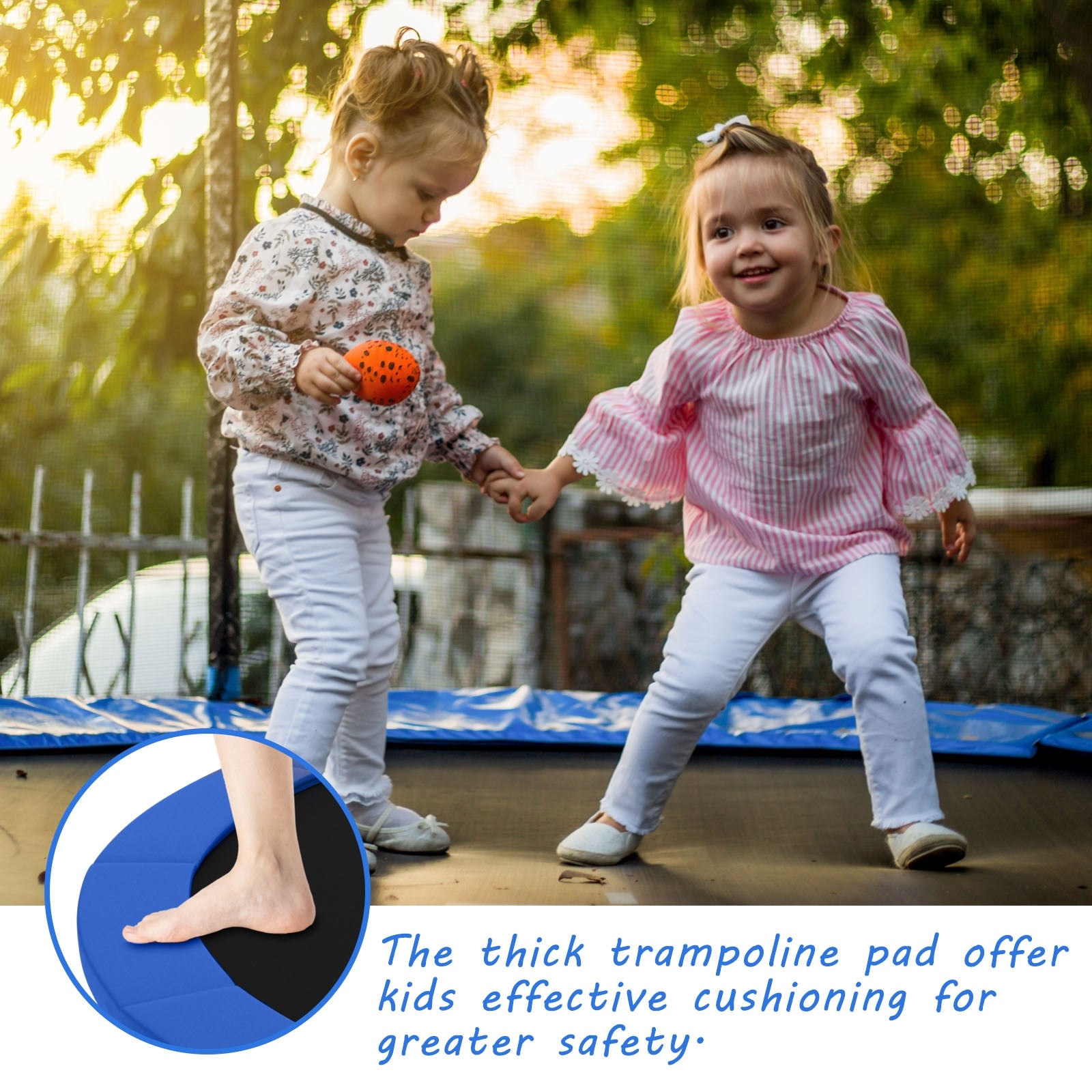 Universal Trampoline Spring Cover, 15 Feet, Blue Trampoline Accessories at Gallery Canada