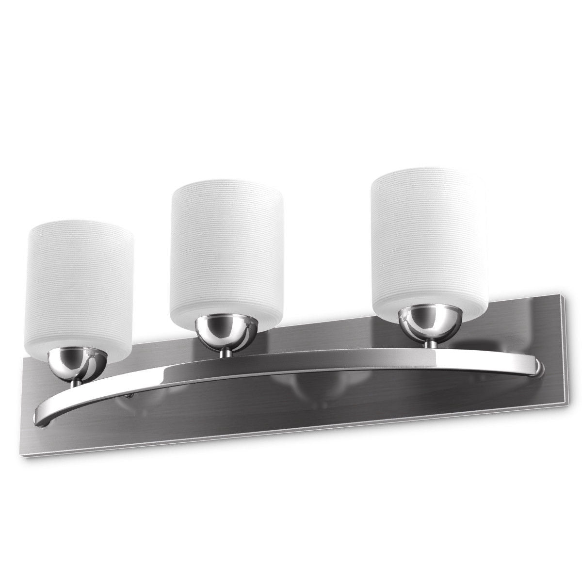 Glass Wall Sconce for 3 Bulbs, White Wall Lights at Gallery Canada