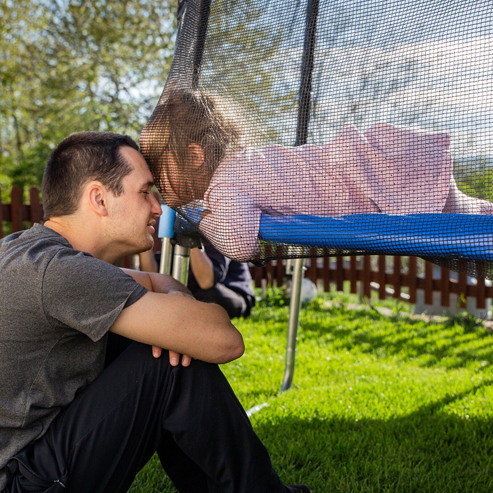 15/16 Feet Trampoline Replacement Safety Net, Black Trampoline Accessories at Gallery Canada