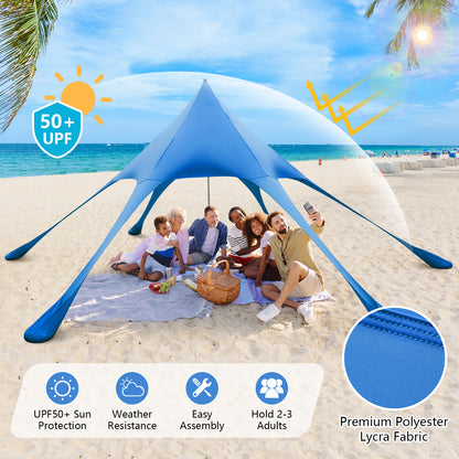 20x20 Feet Beach Canopy Tent, UPF50+ Sun Protection, Blue Canopies at Gallery Canada