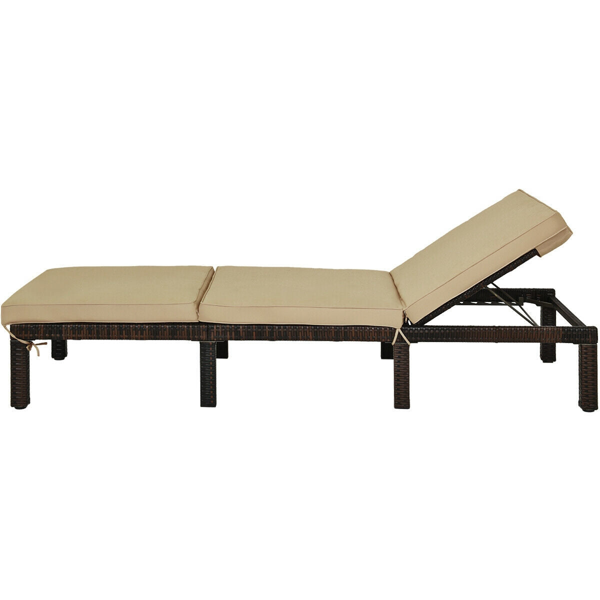 Outdoor Rattan Adjustable Chaise, Brown Outdoor Chaise Lounges at Gallery Canada