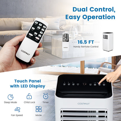 8000 BTU Portable Air Conditioner, Remote Control, Sleep Mode, Black Portable Air Conditioners at Gallery Canada
