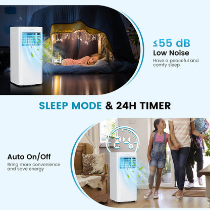 10000 BTU Portable Air Conditioner, Dehumidifier, Sleep Mode, White Portable Air Conditioners at Gallery Canada