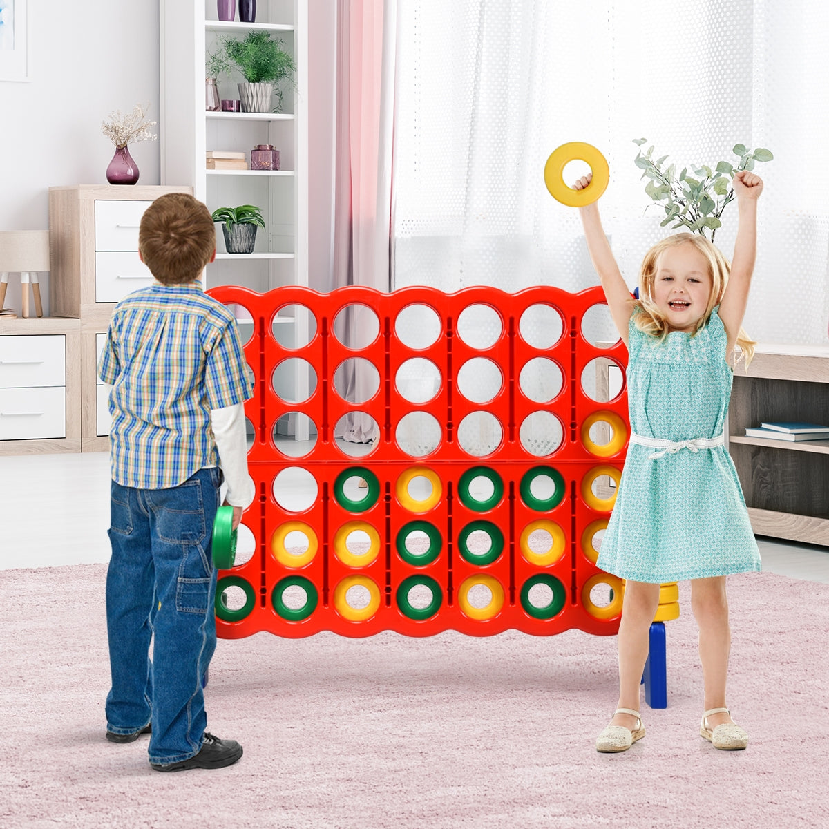 Jumbo 4-To-Score Giant Game Set, 42 Jumbo Rings, Blue Lawn Games at Gallery Canada