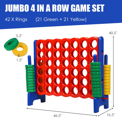 Jumbo 4-To-Score Giant Game Set, 42 Jumbo Rings, Blue Lawn Games at Gallery Canada