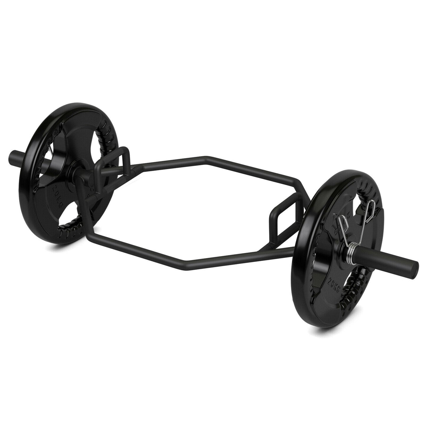 56 Inch Olympic Hexagon Deadlift Trap Bar, Black Benches Racks & Bars Black at Gallery Canada