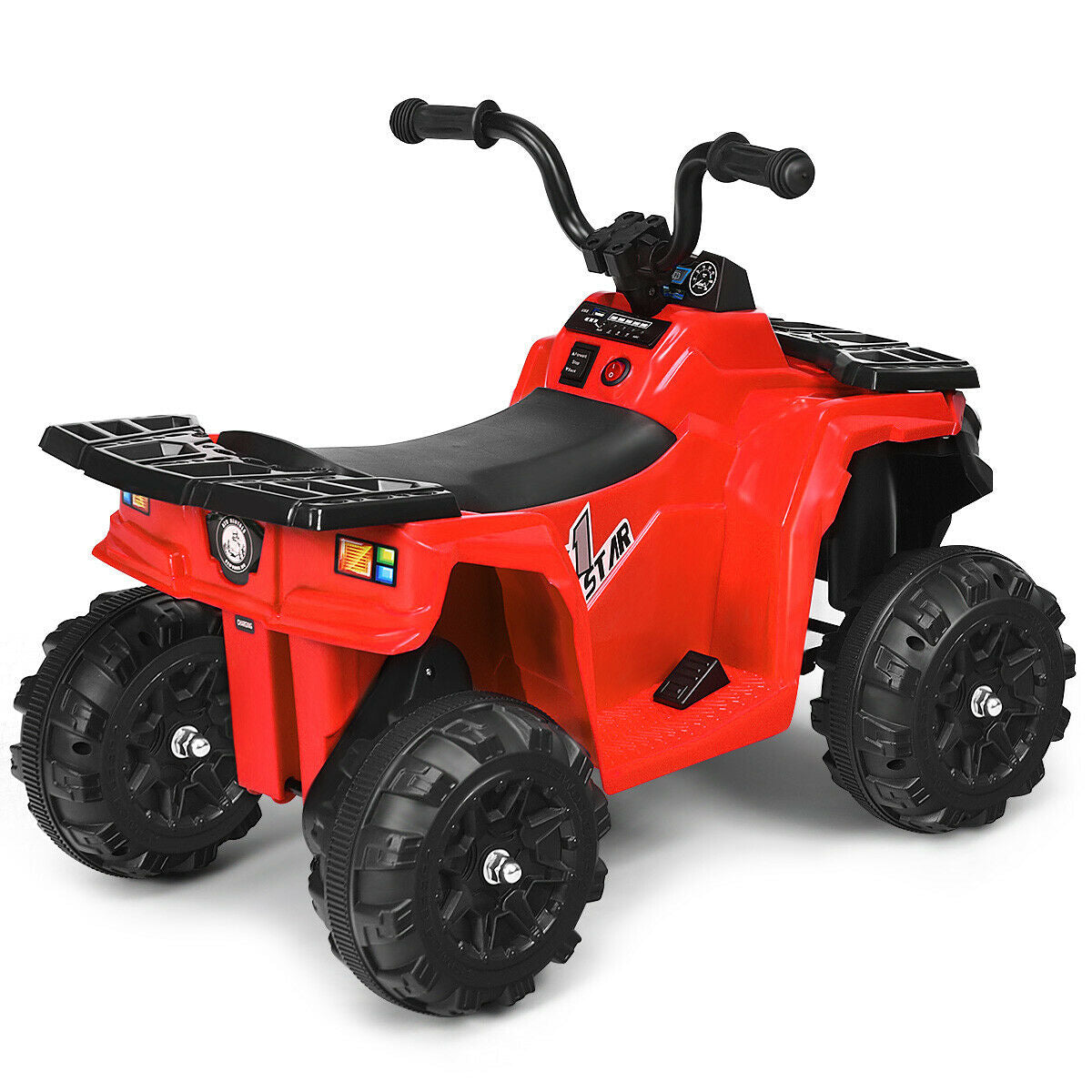 6V Kids Electric Ride On ATV, Red Powered Ride On Toys at Gallery Canada