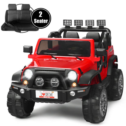 12V 2-Seater Ride On Car Truck, Remote Control, Storage Room, Red Powered Ride On Toys at Gallery Canada
