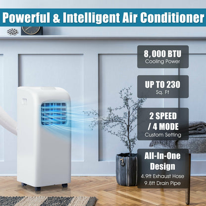 8000 BTU Portable Air Conditioner With Dehumidifier Portable Air Conditioners at Gallery Canada