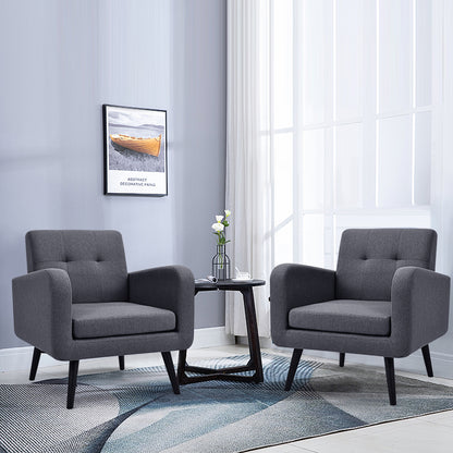 Modern Upholstered Accent Chair, Gray Accent Chairs at Gallery Canada