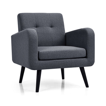 Modern Upholstered Accent Chair, Gray Accent Chairs Gray at Gallery Canada