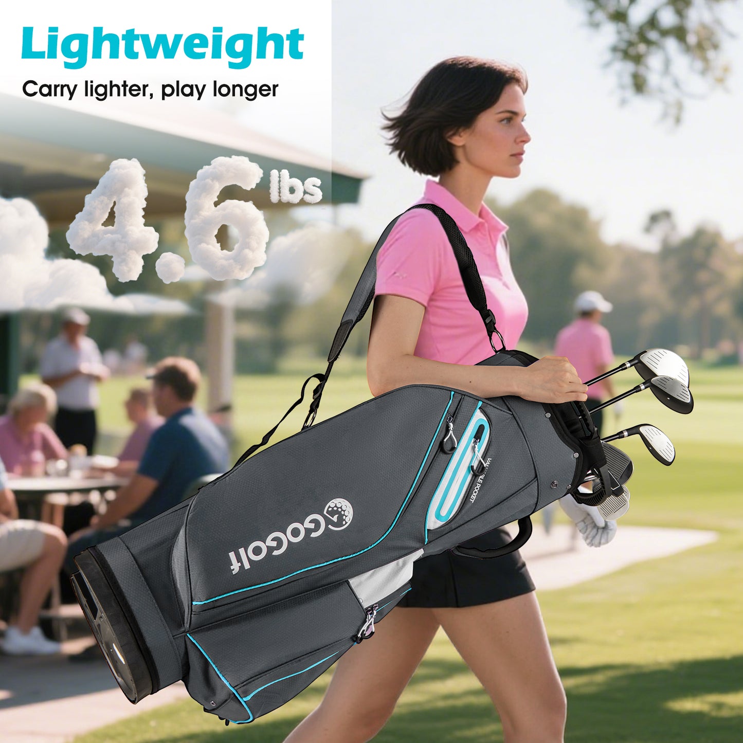 Lightweight Portable Golf Cart Bag, Gray Golf at Gallery Canada