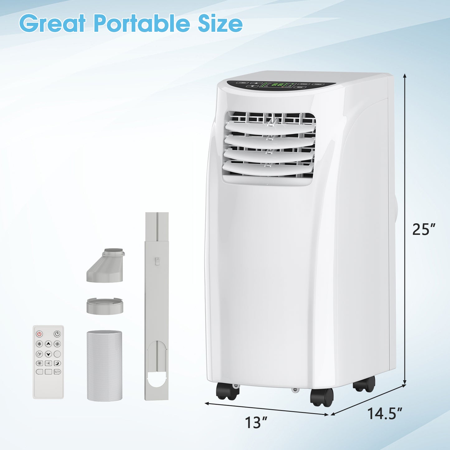 8000 BTU Portable Air Conditioner, Dehumidifier, Sleep Mode, White Portable Air Conditioners at Gallery Canada