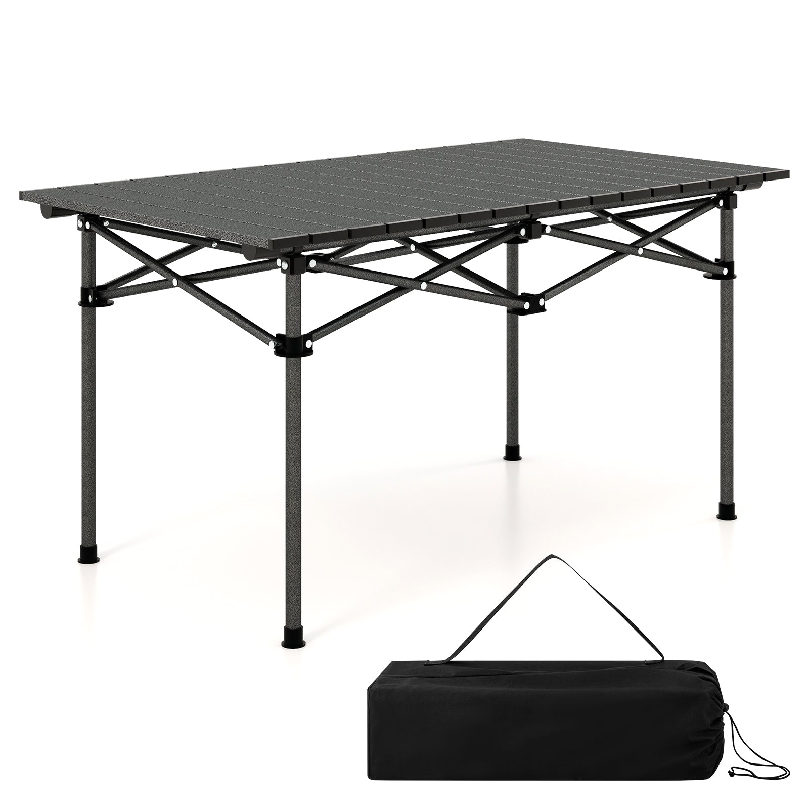 Aluminum Camping Table For 4-6 People, Black Camping Furniture at Gallery Canada