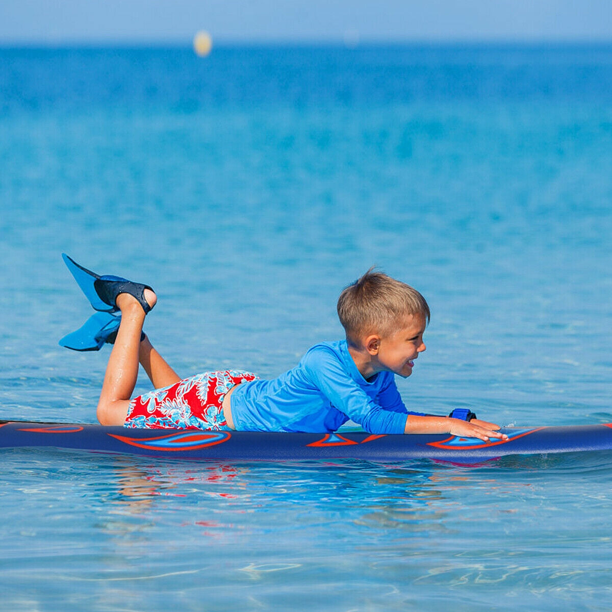 6 Feet Surfboard, 3 Detachable Fins, Red Surfing at Gallery Canada