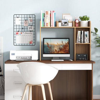 3-Tier Desk Bookshelf, 4 Shelves, Natural Bookcases at Gallery Canada