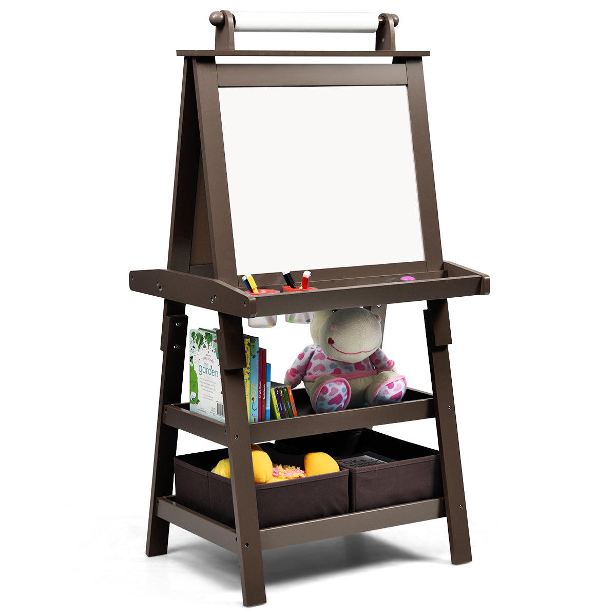3 In 1 Double-Sided Art Easel, Brown Art Easels at Gallery Canada